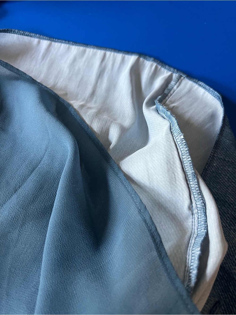 Current Air Slate Blue V-Neck Ruffle Maxi Dress - Picture 8 of 9